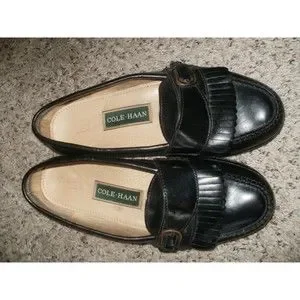 Cole Haahn Men\'s Loafers Size 9.5 M Black Leather Buckled Great Condition Cole Haan Pinch Buckle Loafer 03518 9 D Black | eBay main image 3
